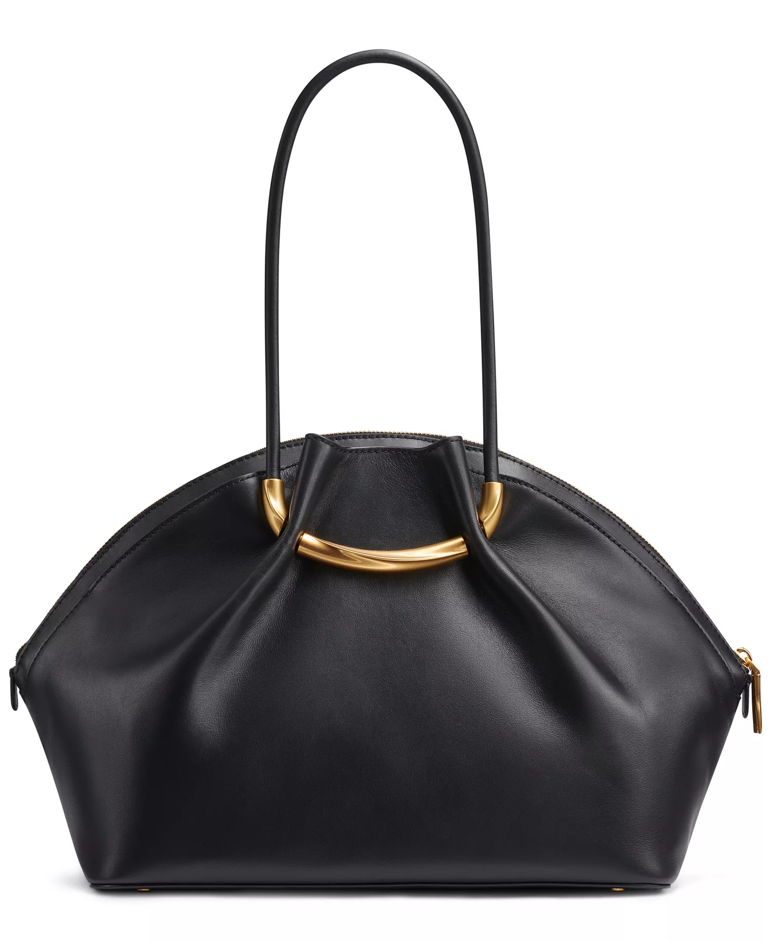 Magnetic Extra-Large Oxford Satchel Bag - Black/Gold - NO SIZE