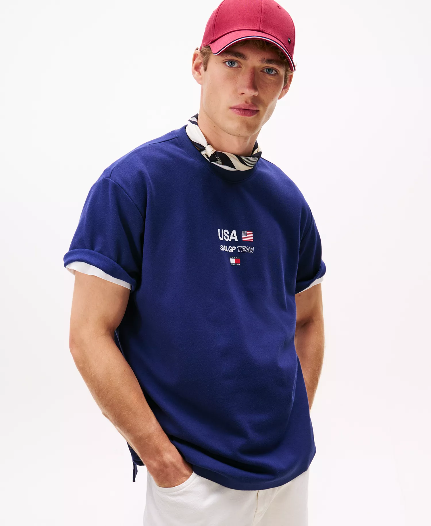 Men's Tommy x U.S. SailGP Team Performance Short Sleeve T-Shirt - Yale Navy - M