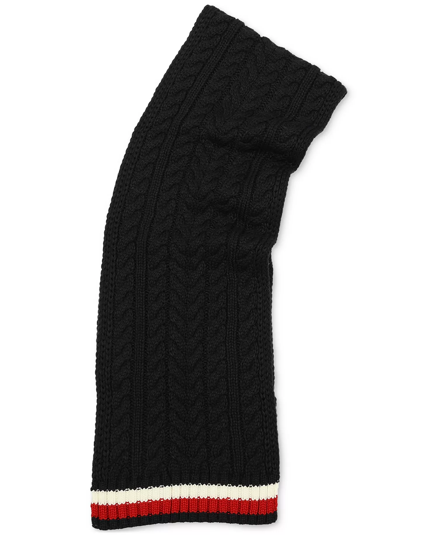 Men's Cable Knit Global Stripe Scarf - Desert Sky - ONE SIZE