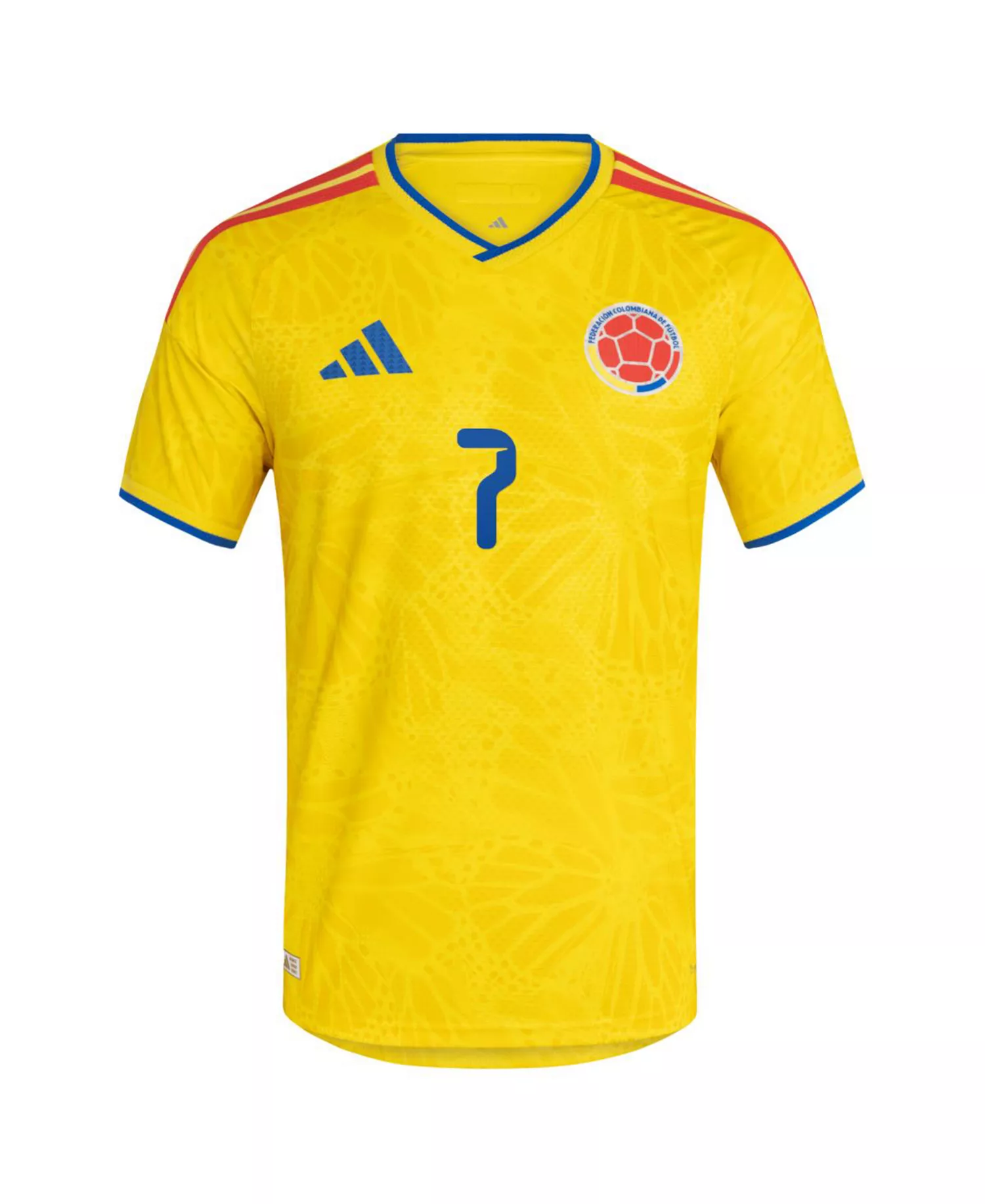 Men's James Rodriguez Yellow Colombia National Team 2026 Home Authentic Jersey - Yellow - 2XL
