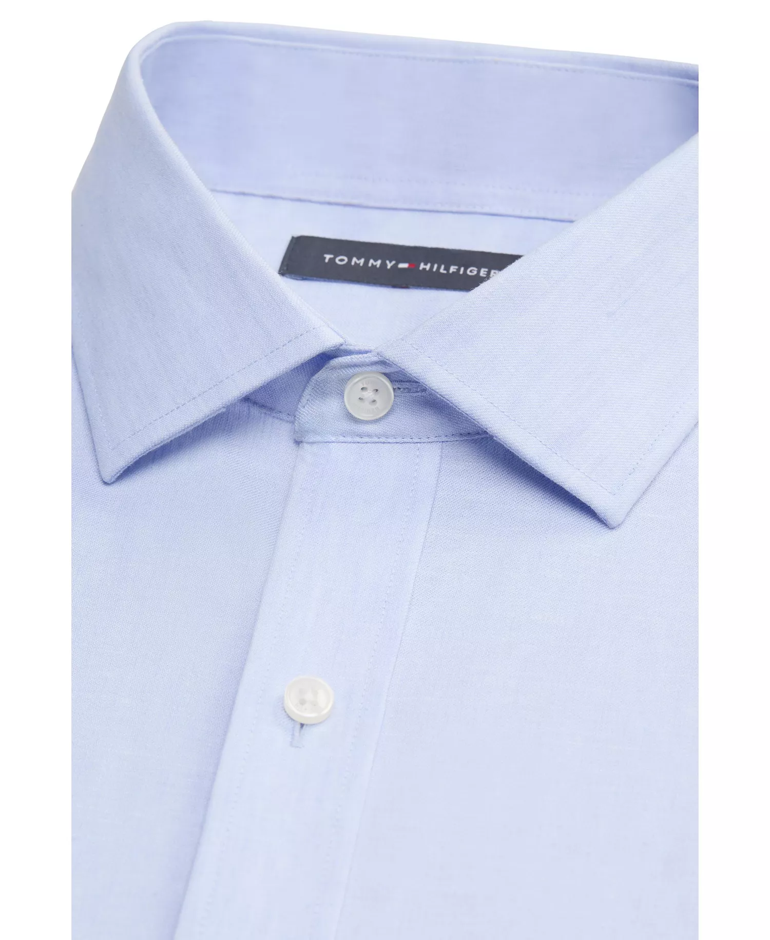 Mens Regular Fit Linen Dress Shirt - Blue - 14-14.5 32-33