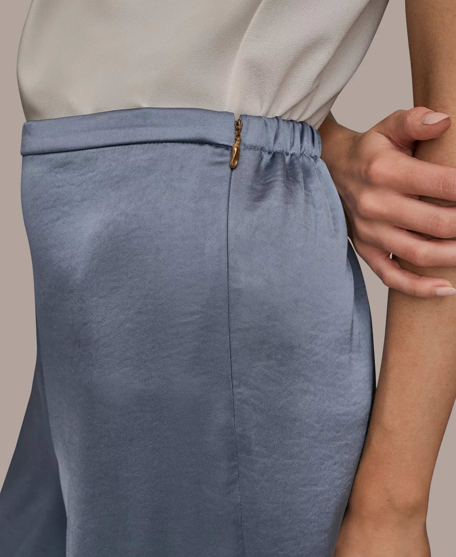 Women's Wide Leg Pull-On Pants - Tempest - L