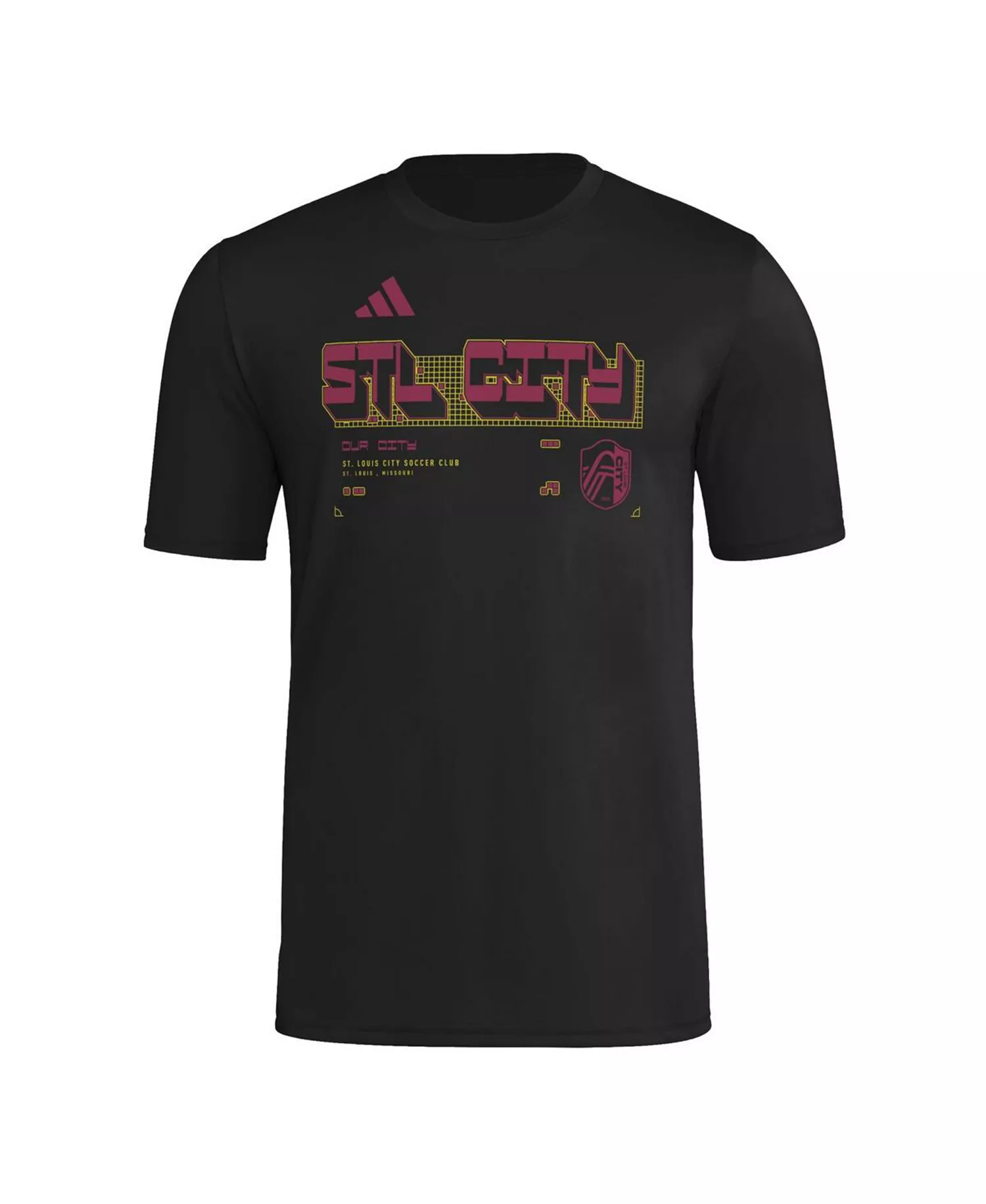 Men's Black St. Louis CITY SC 2026 Anthem AEROREADY Pregame T-Shirt - Black - 2XL