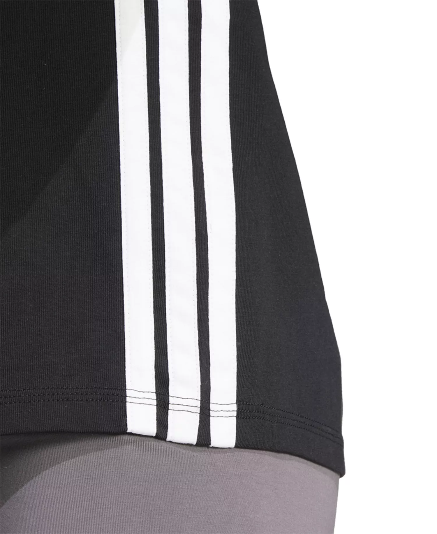 Women's Essentials 3-Stripes Cotton T-Shirt - Black/white - S