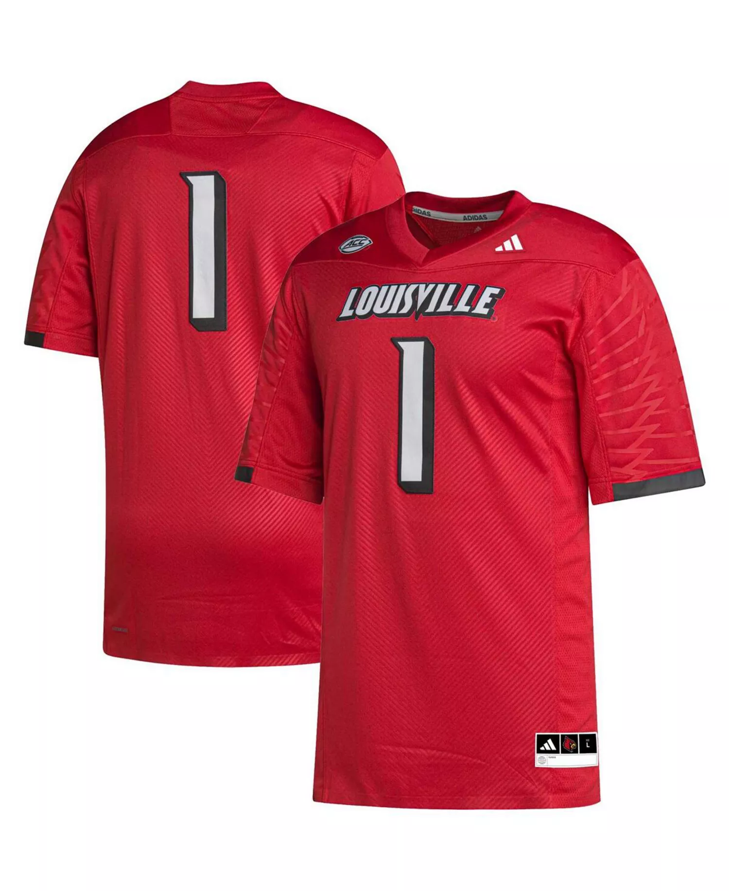 Men's #1 Cardinal Louisville Cardinals Premier Football Jersey - Cardinal - 2XL