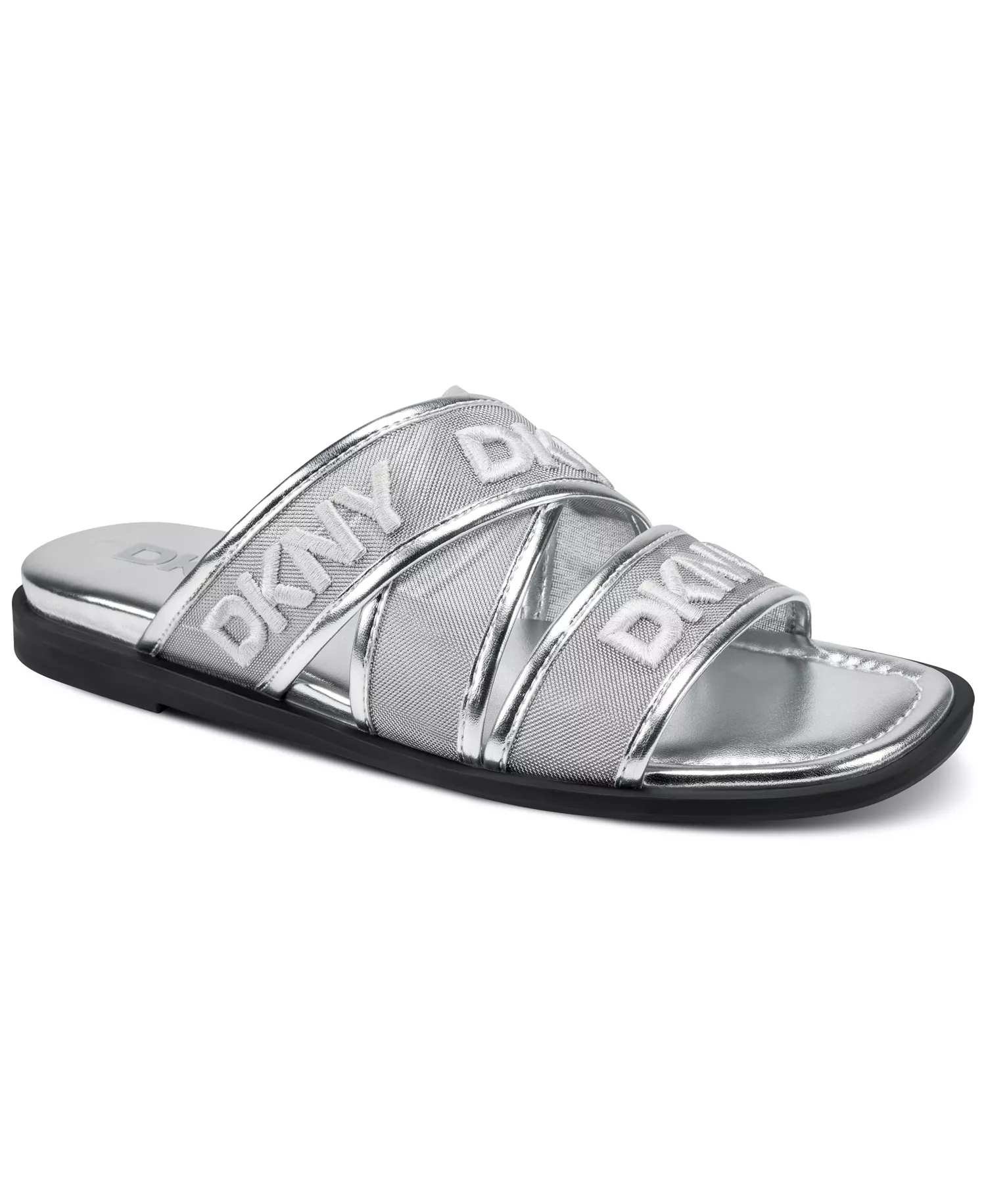 Women's Cerelia Slip-On Flat Sandals - Silver - 10M