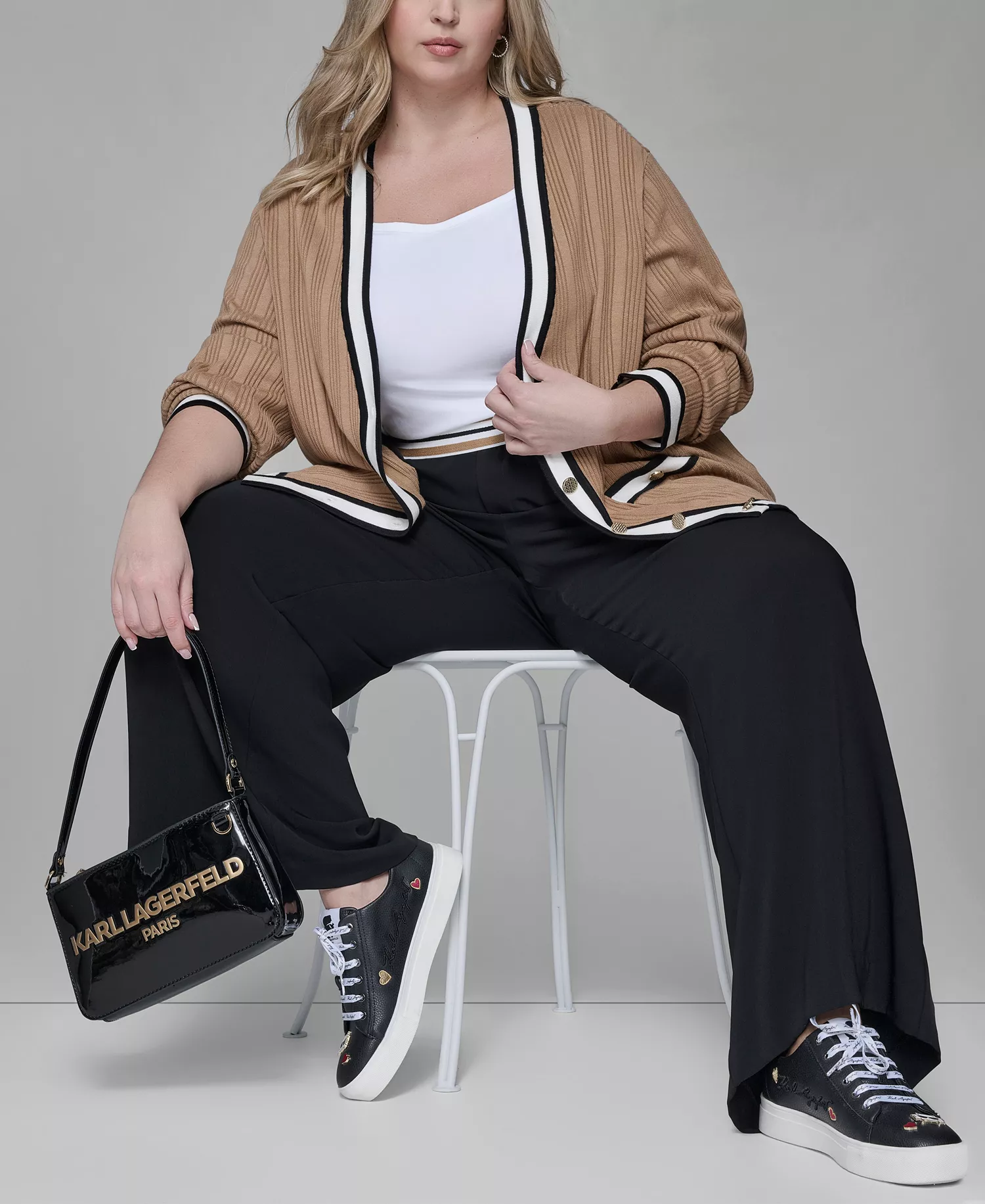 Women's Plus Size Wide Leg Pants - Black - 0X