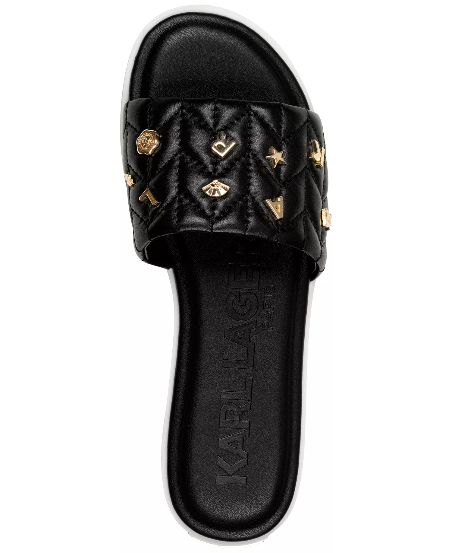 Women's Carenza Studded Slide Sandals - Black - 5.5M