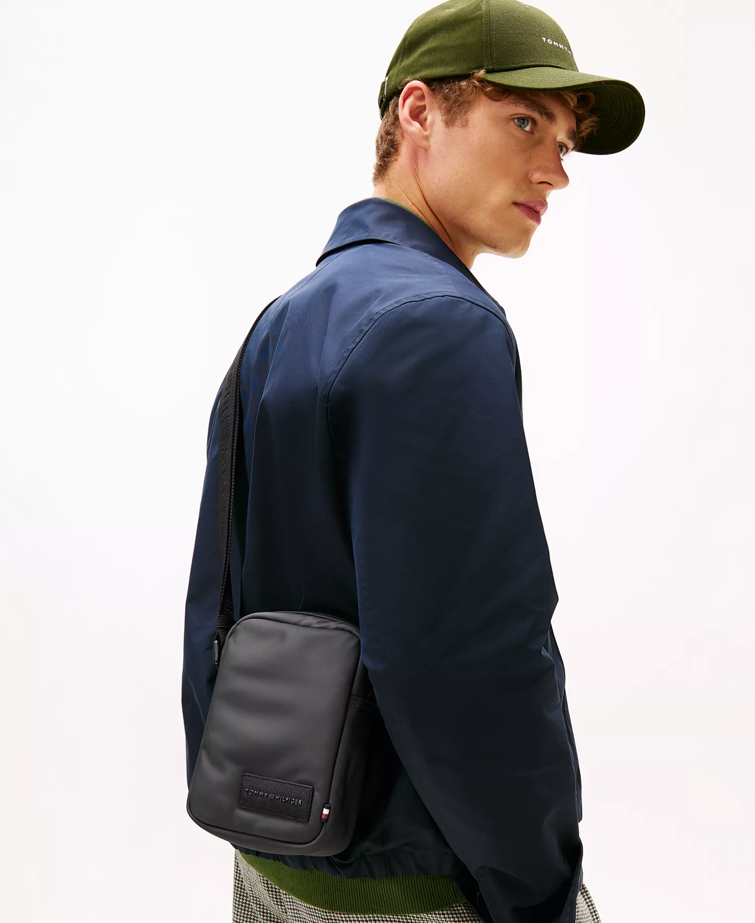Men's Small Messenger Backpack - Gray - No Size