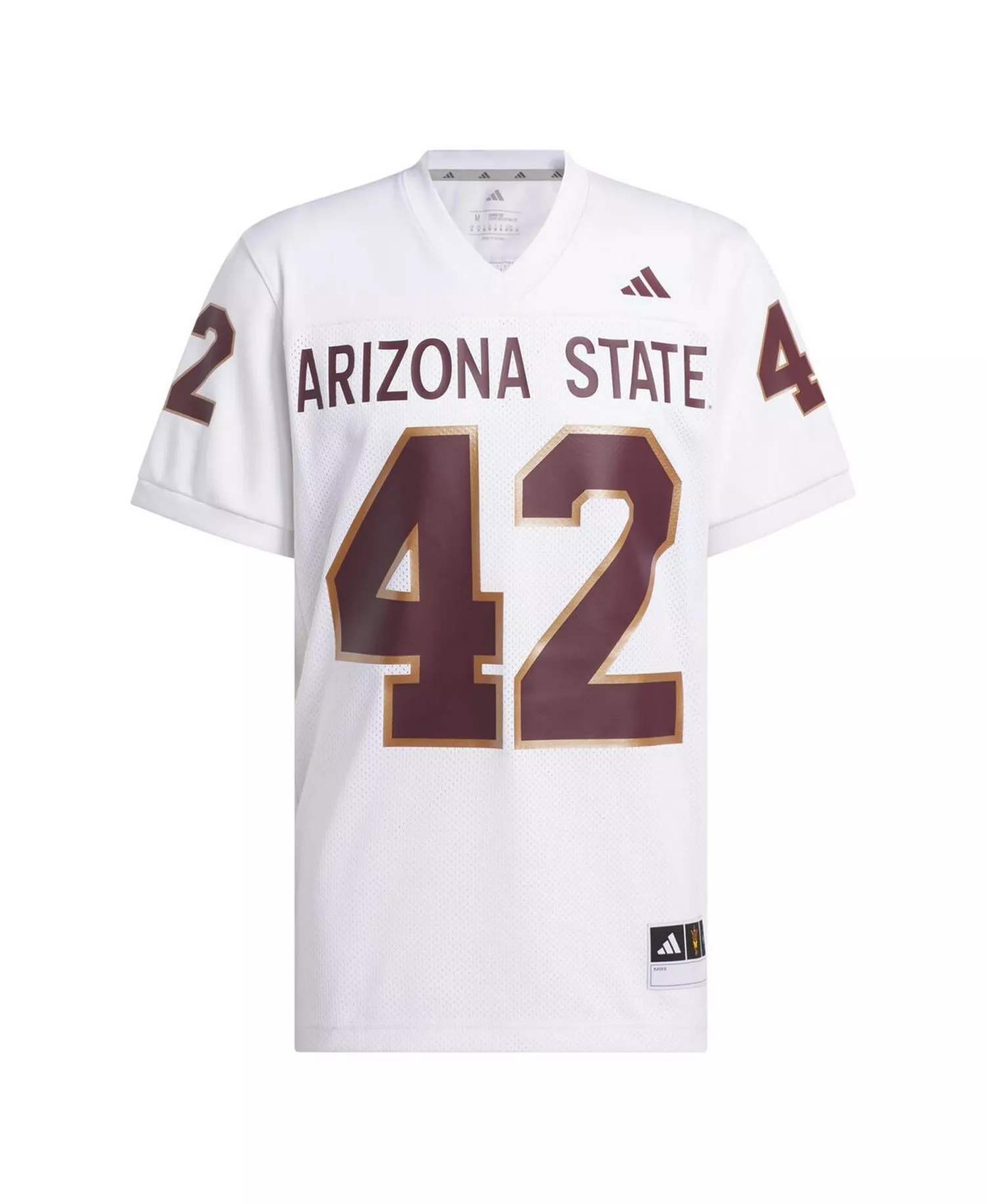 Men's Pat Tillman 42 White Arizona State Sun Devils Away Icon Premier Football Jersey - White - 2XL