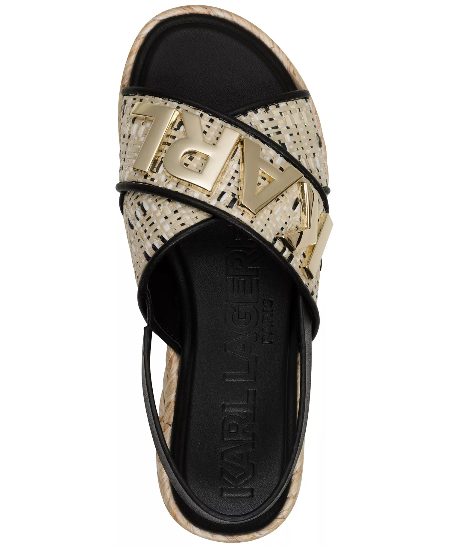 Women's Charla Slingback Sandals - Natural/ Black - 10M