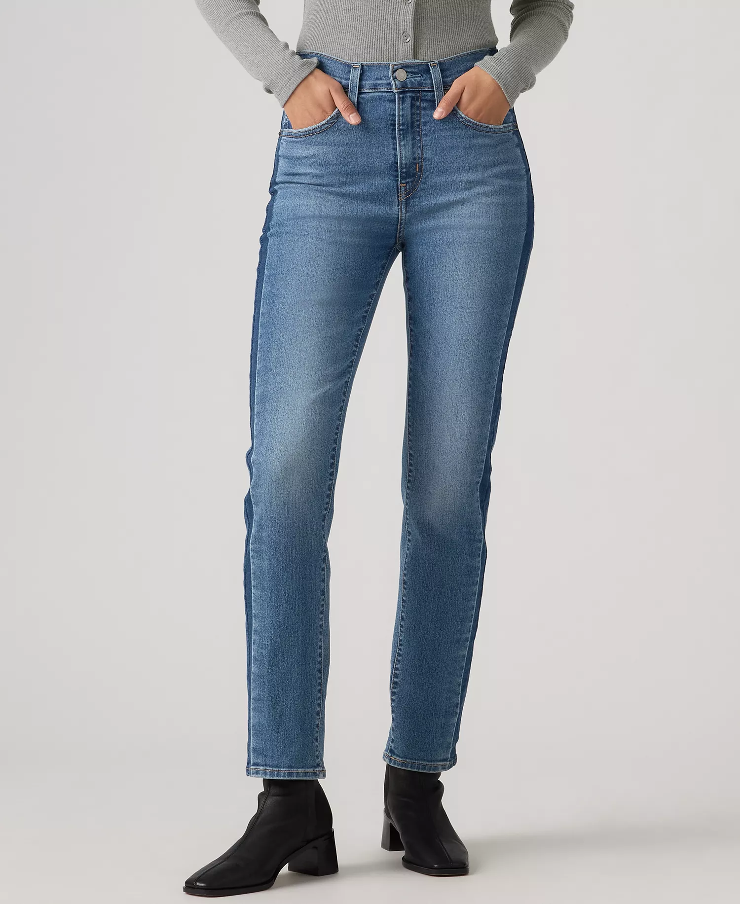 Women's Straight Leg High-Rise Jeans - By Her Side - 24