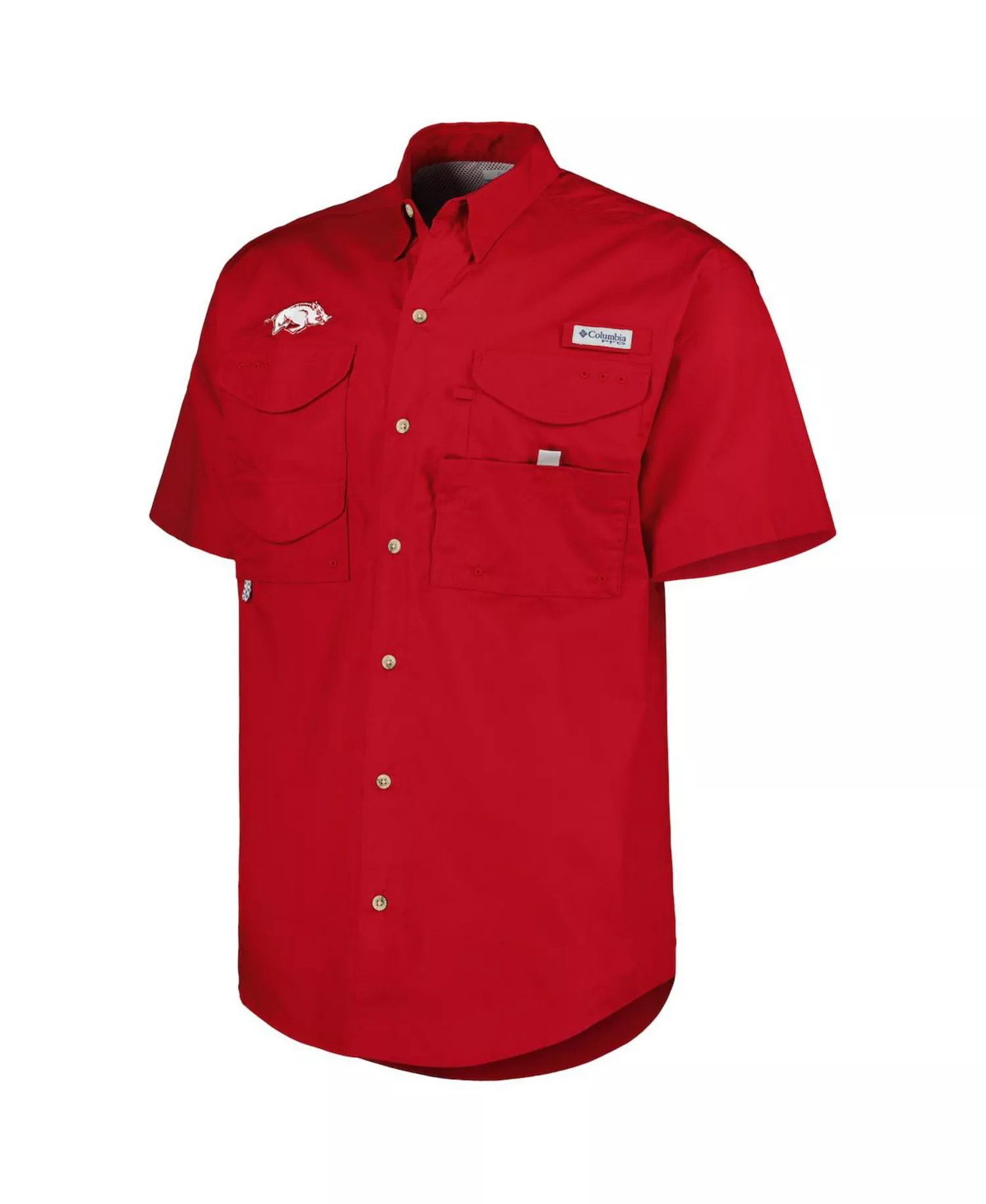 Men's Cardinal Arkansas Razorbacks Bonehead Button-Up Shirt - Cardinal - L