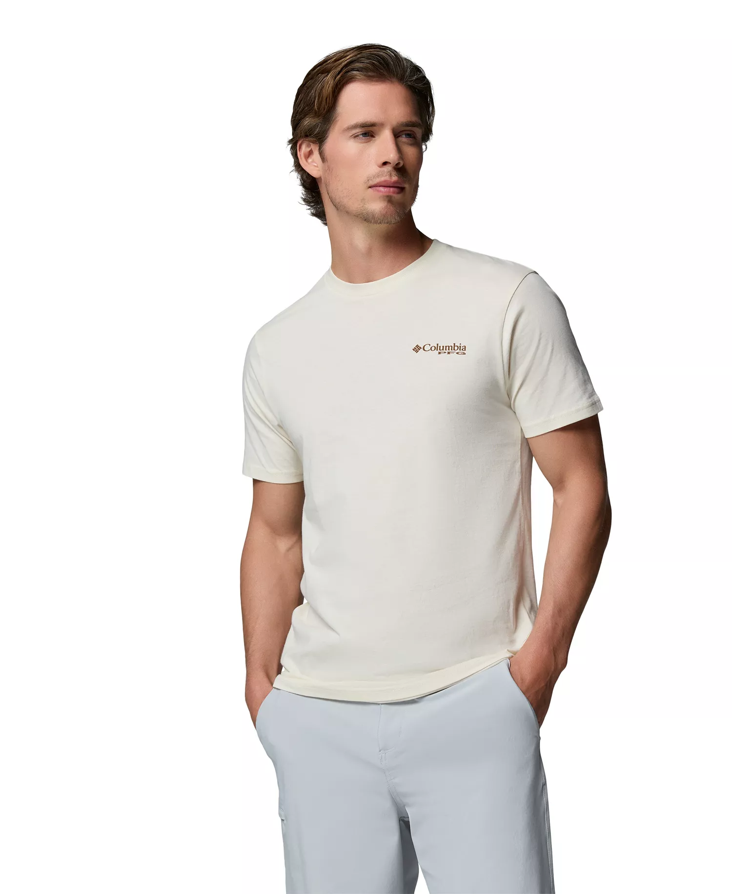 Men's PFG Cebo Graphic T-Shirt - Chalk - L