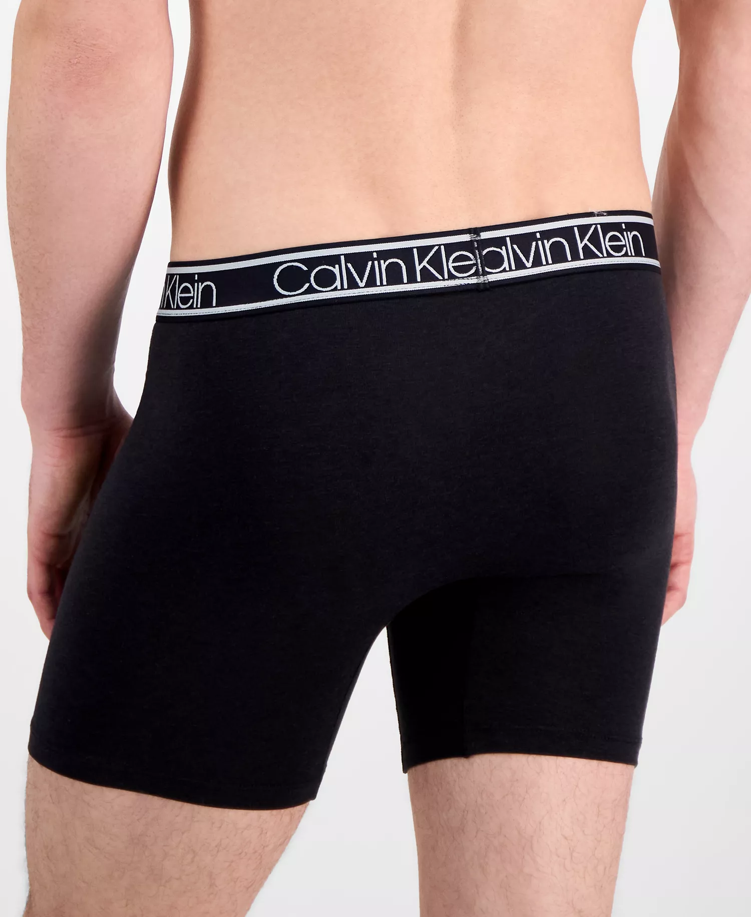 Men's 3pk. Comfort Logo Boxer Briefs - Black - L