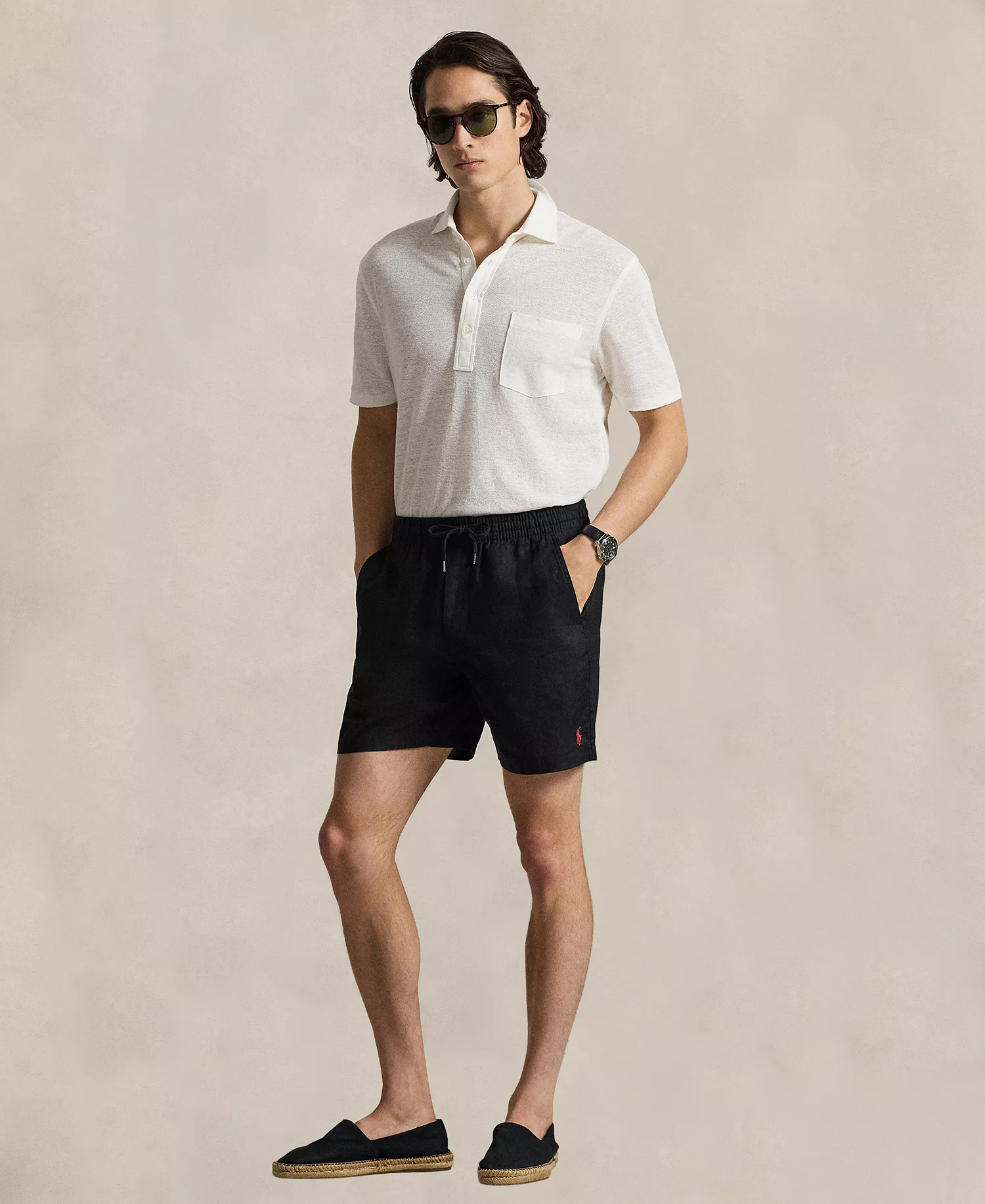 Men's Prepster Drawstring Shorts - Polo Black - XL