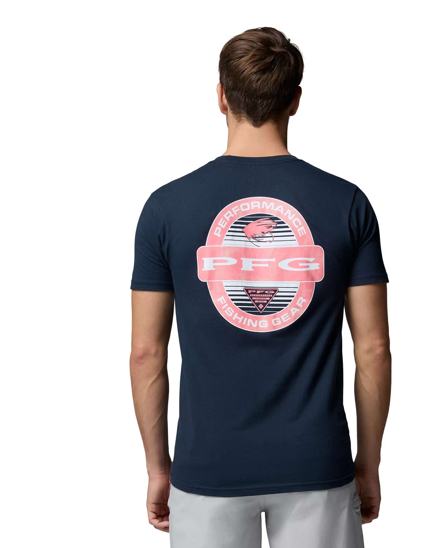 Men's PFG Yeager Graphic T-Shirt - Columbia Navy - L