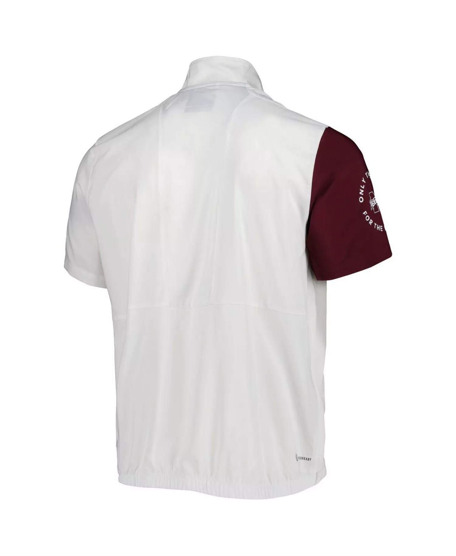Men's White Mississippi State Bulldogs M STM AEROREADY Half-Zip Jacket - White - L