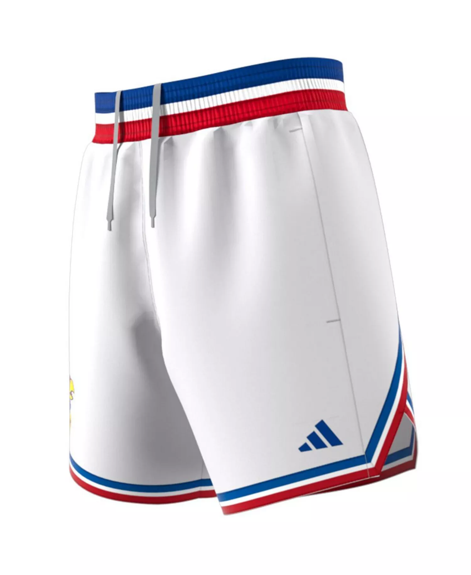 Men's White Kansas Jayhawks Swingman Replica Basketball Shorts - White - L