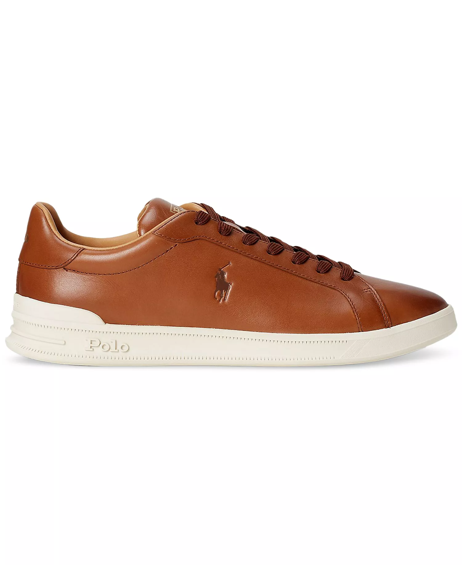 Men's Heritage Court II Leather Sneaker - Polo Pale Russet - 10