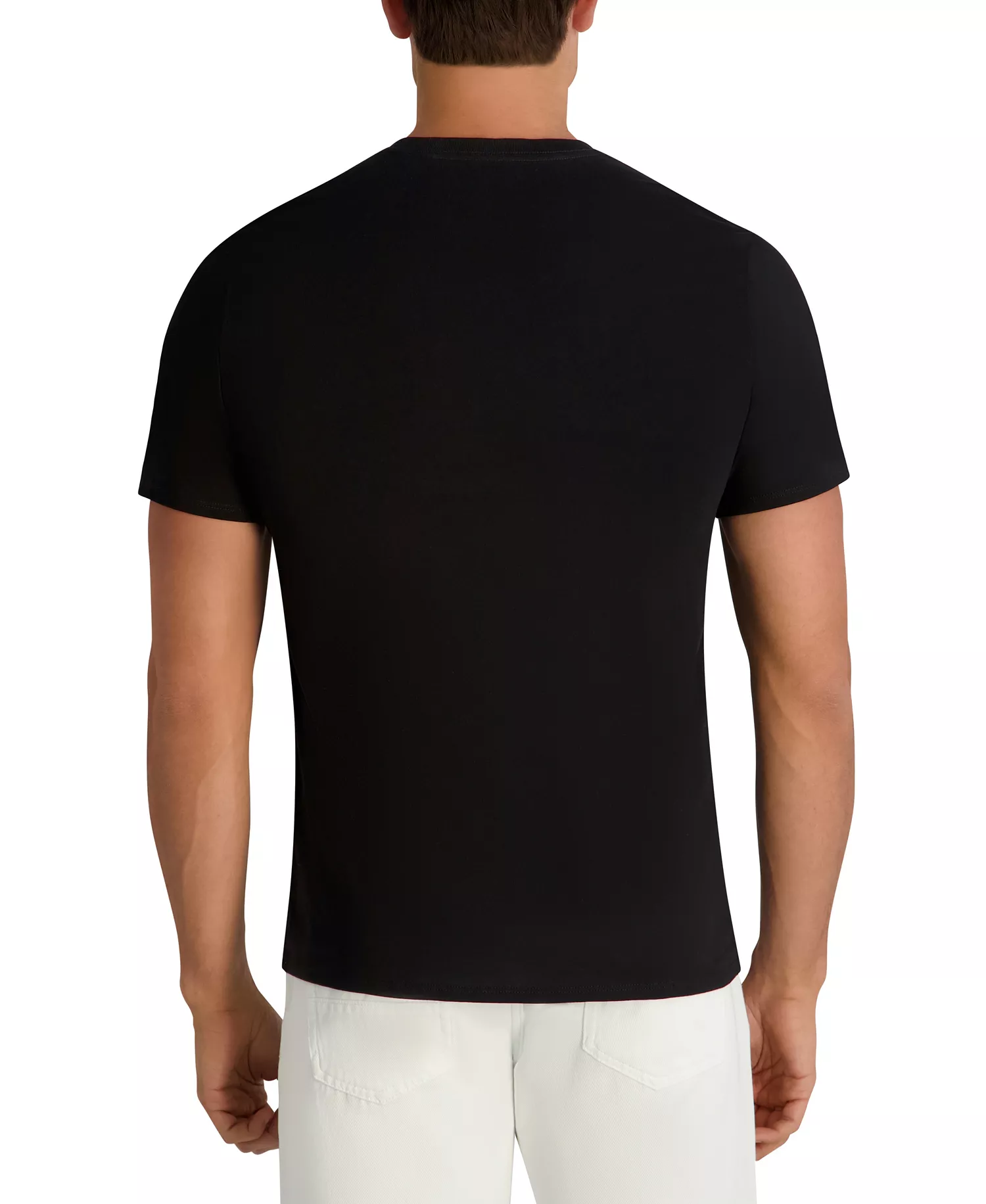 Men's Regular Fit Round Neck T-Shirt - Black - 2XL
