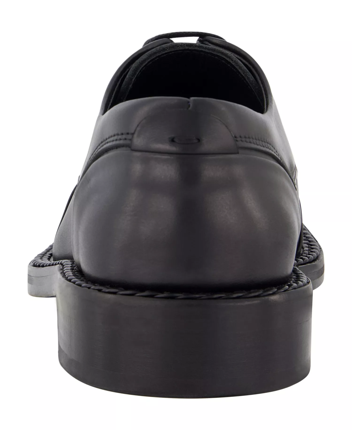 Men's White Label Leather Cap Toe Dress Shoes - Black - 10