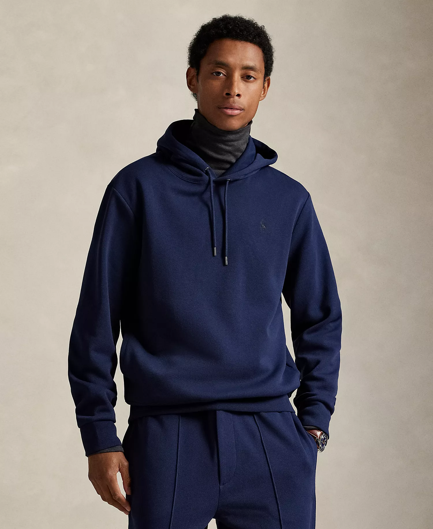 Men's Double-Knit Hoodie - Cruise  Navy - S