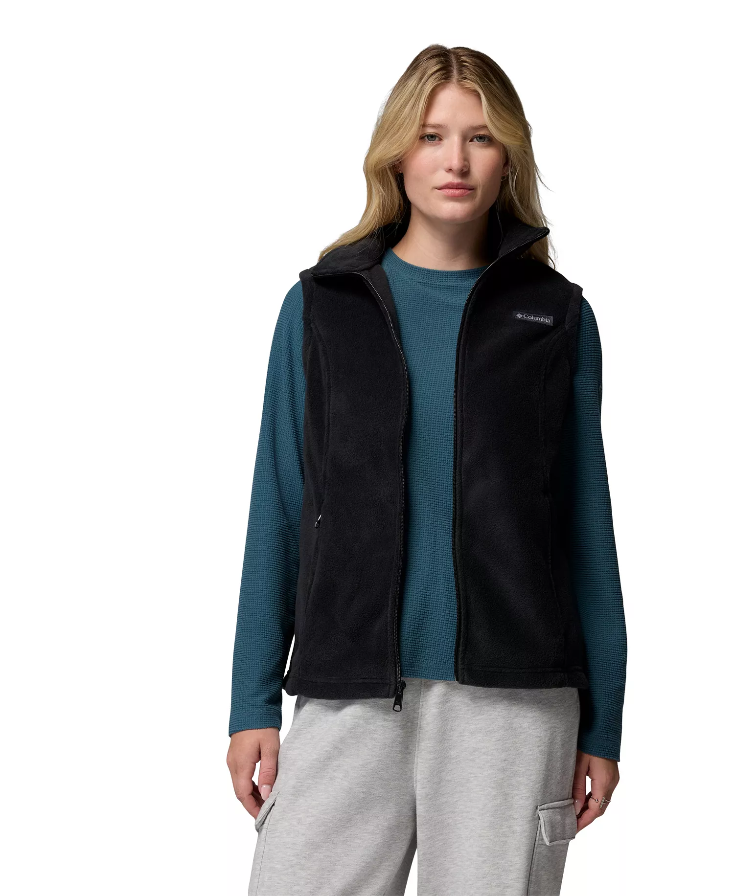 Women's Benton Springs Fleece Vest - Black - 1X