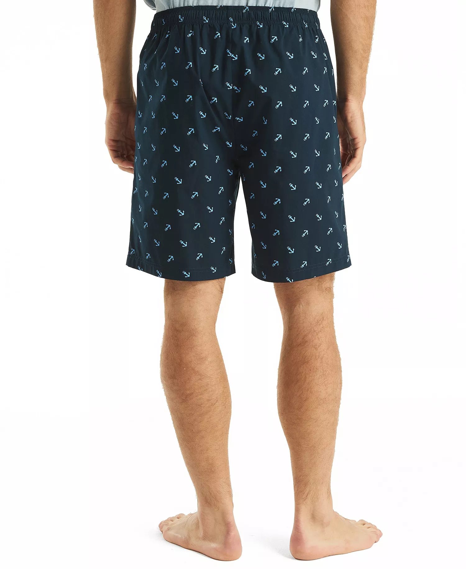 Men's Crafted Printed Poplin Sleep Short - Maritime Navy - M