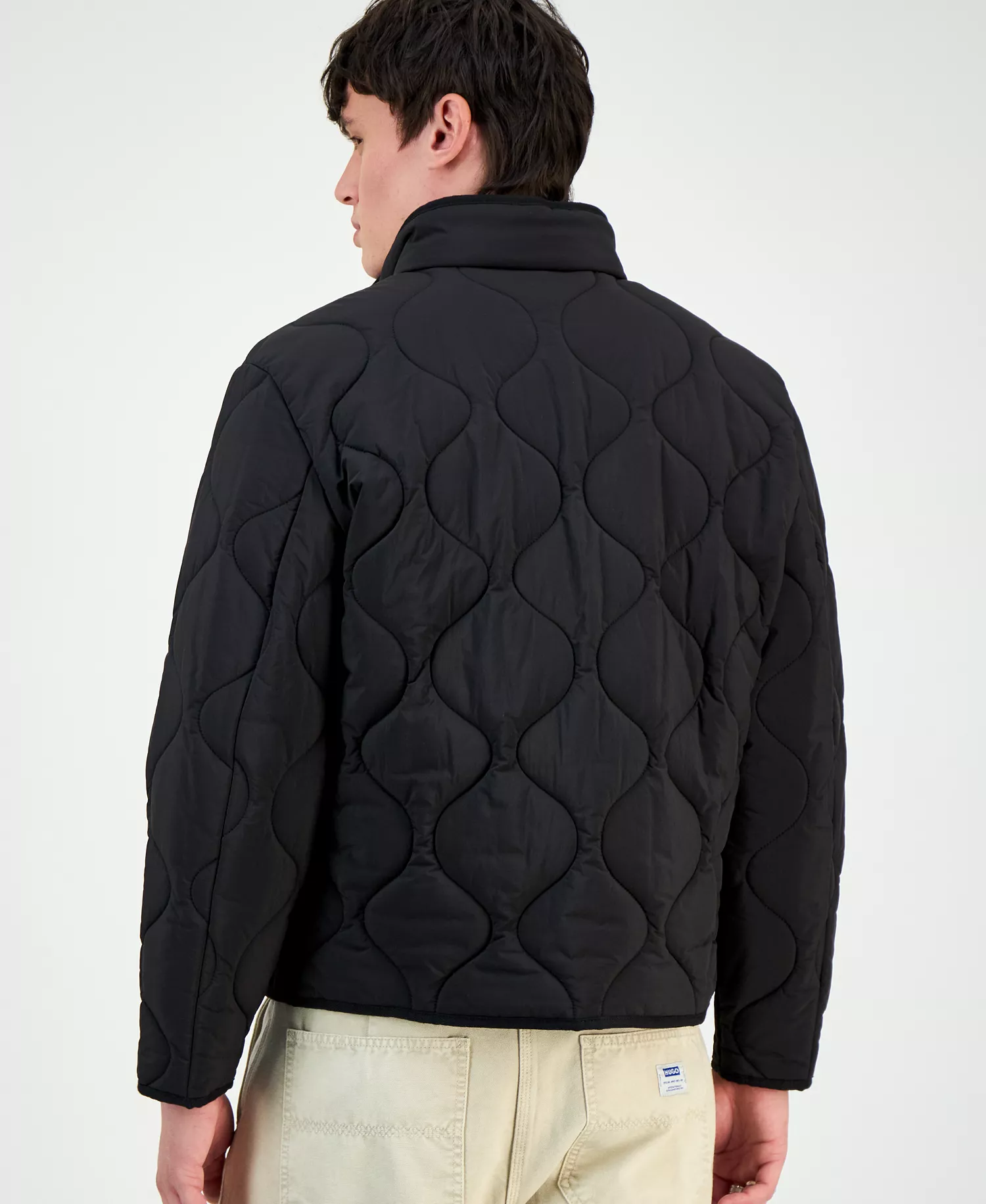 Men's Bogo Zip-Front Quilted Jacket - Black - 2XL