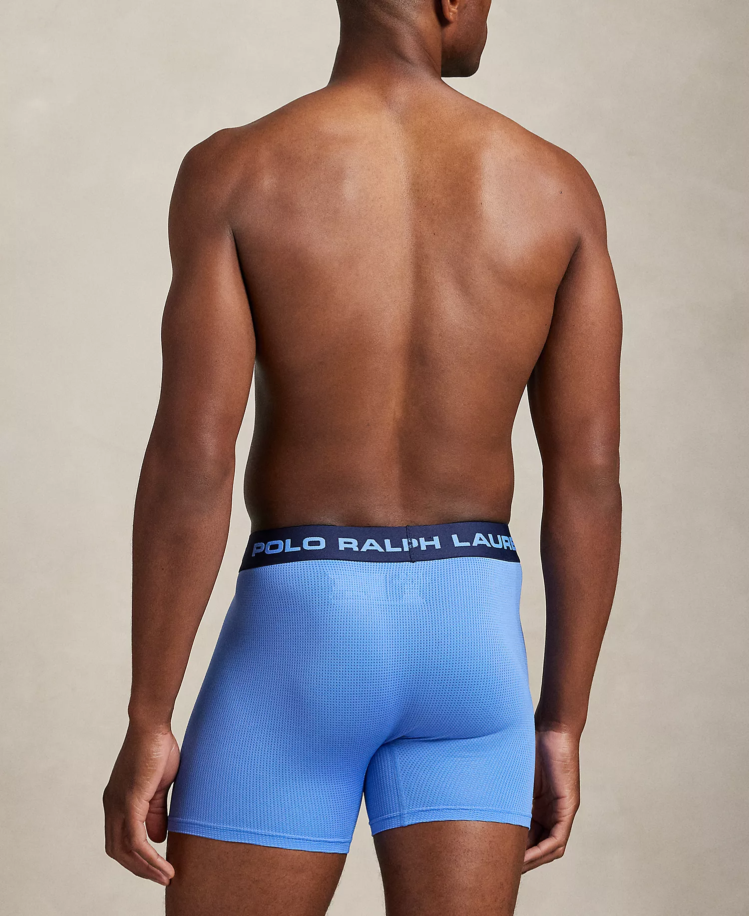 Men's Perfect Pouch Elastic Waist Boxer Briefs - Harbor Island Blue - L