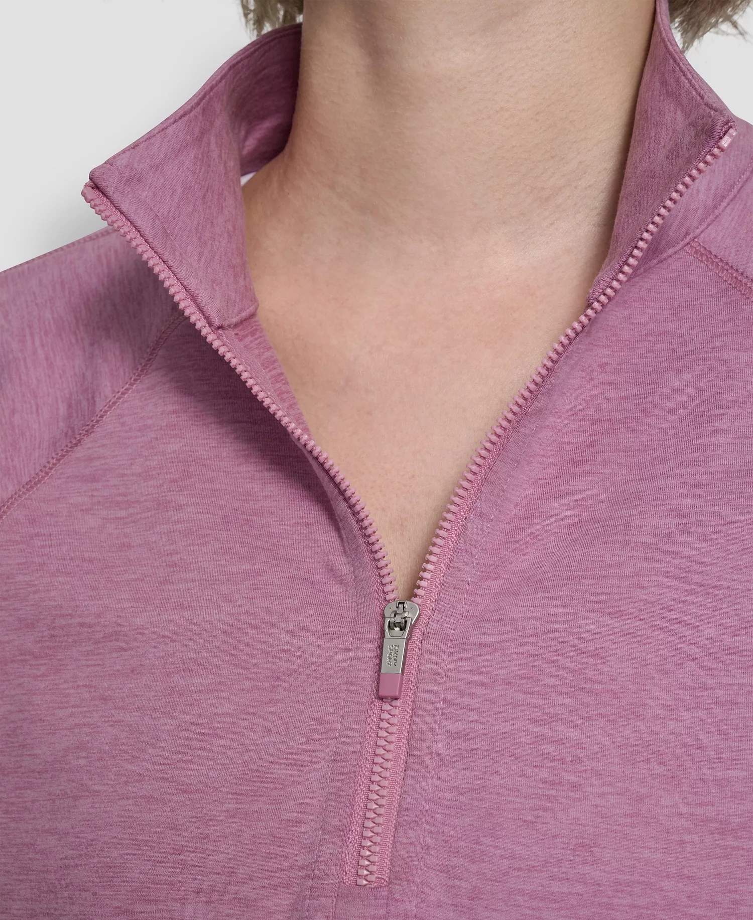 Women's Space Dye Half-Zip Top - Dusty Orchid Spacedy - L