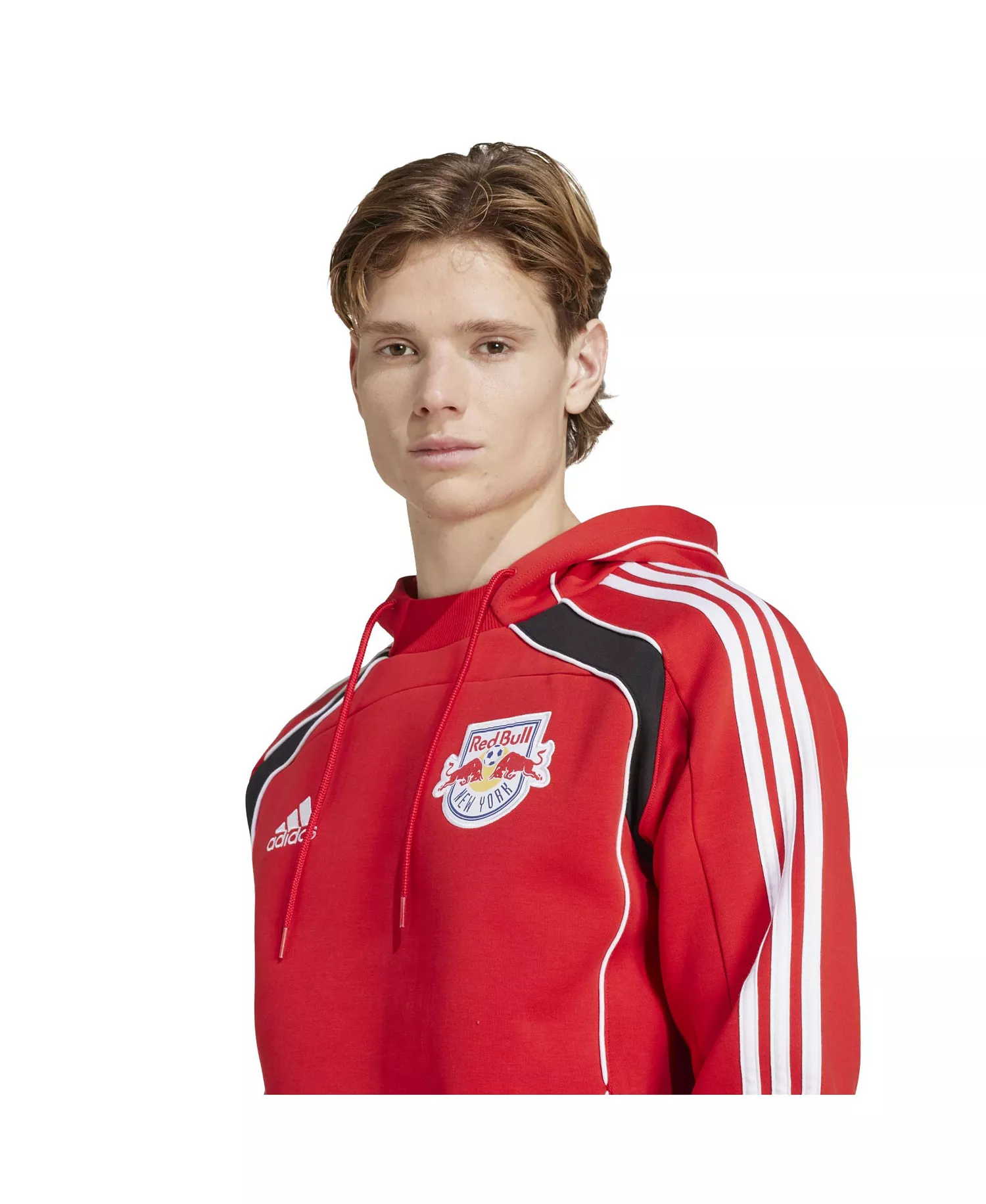 Men's Red New York Red Bulls 2025 Travel Pullover Hoodie - Red - 2XL