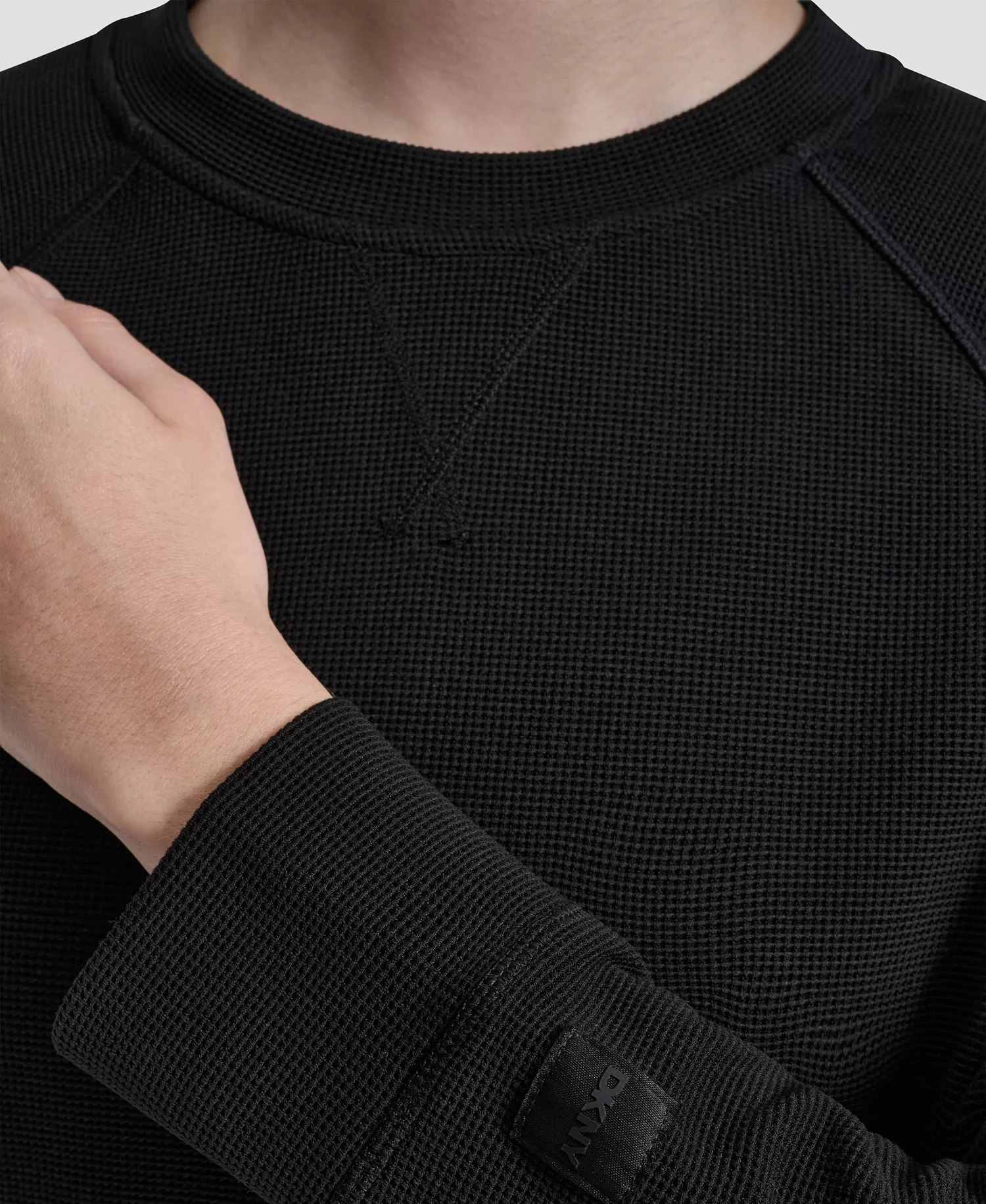 Women's Transcend Thermal Pull-On Sweatshirt - Black - L