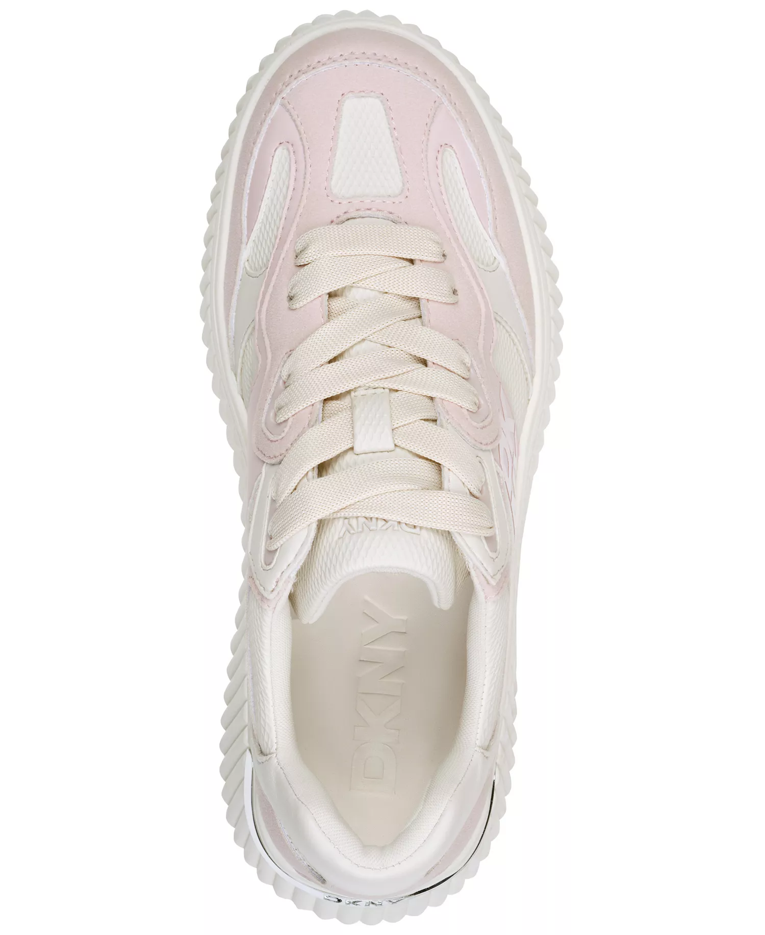 Women's Lachele Lace-Up Platform Sneakers - Soft White/Light Pink - 10M