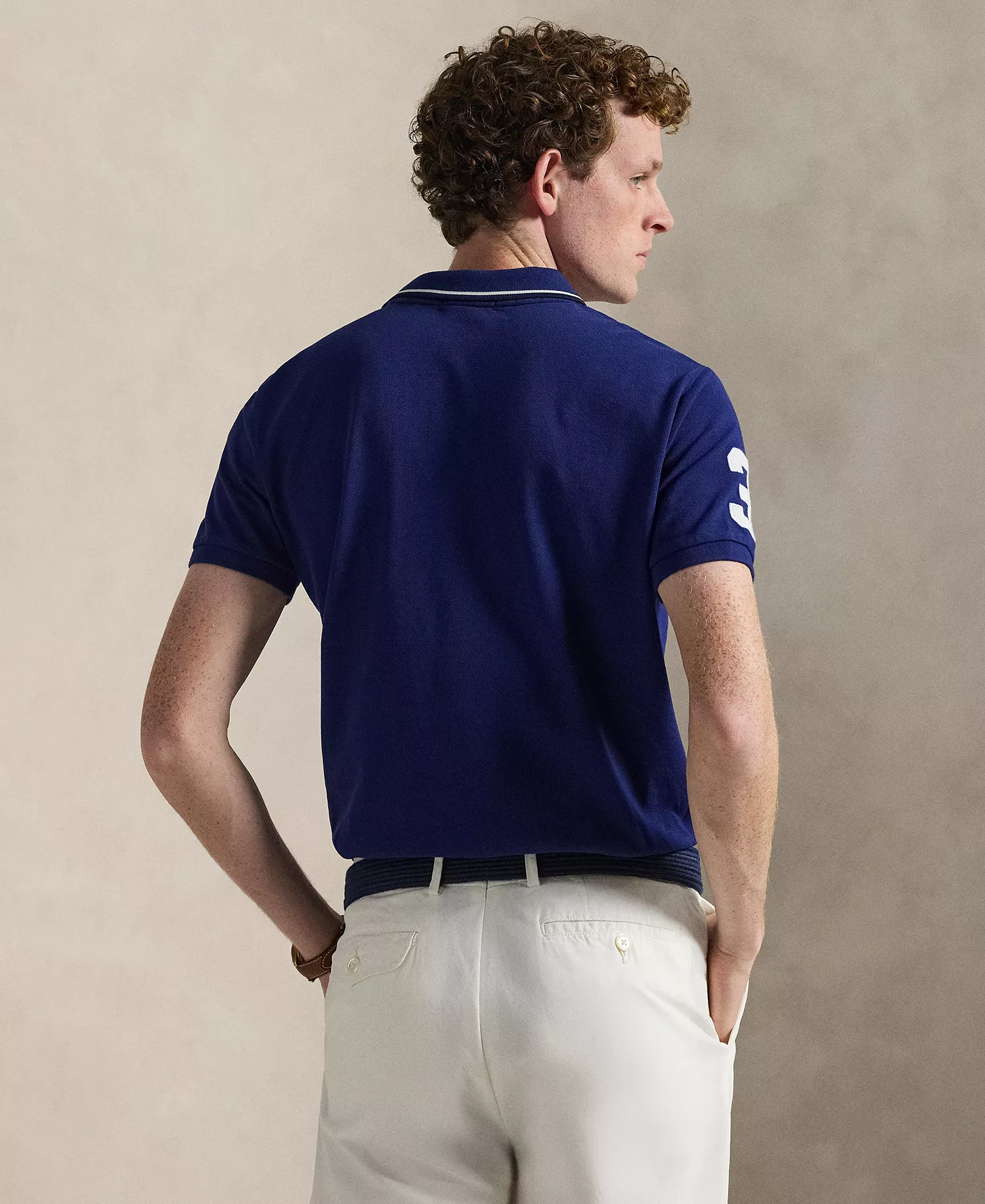 Men's Custom Slim-Fit 20th Anniversary Polo Shirt - Fall Royal - L