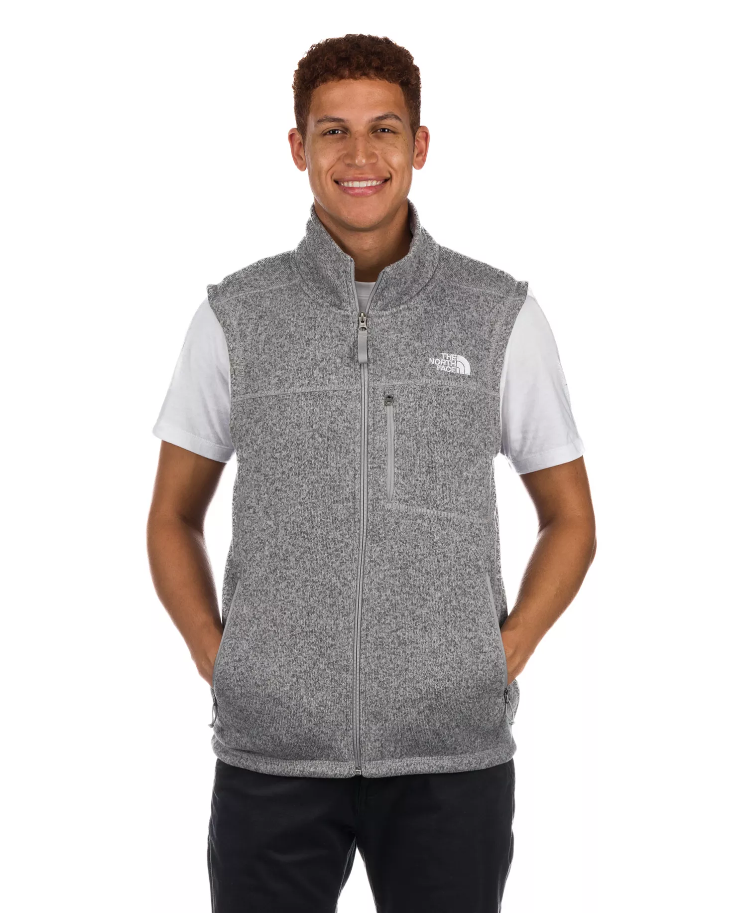 Men's Tsillan Knit Full Zip Vest - Meld Grey Heather - S
