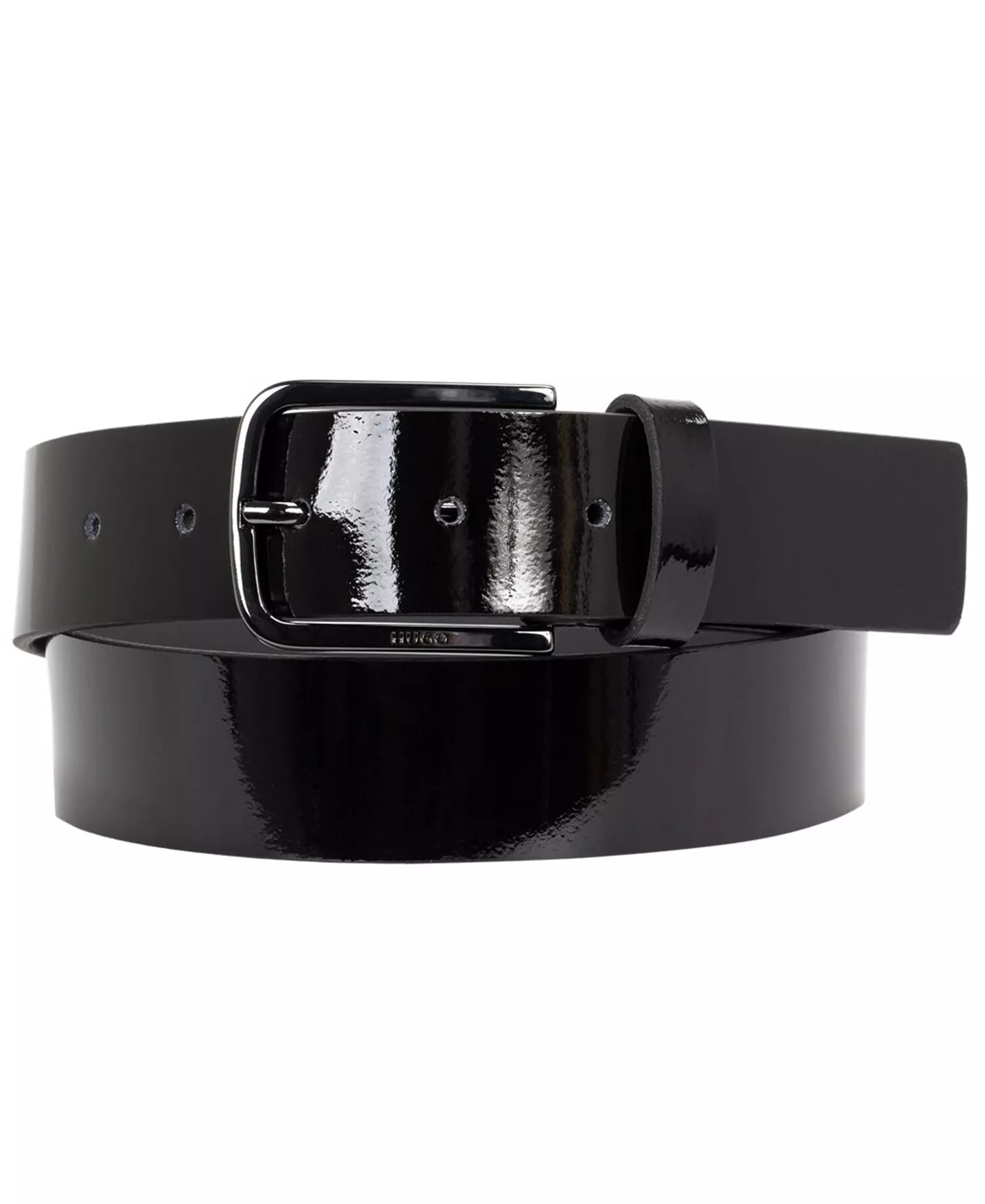 Men's Evening Dressy Patent Leather Belt - Black - 30