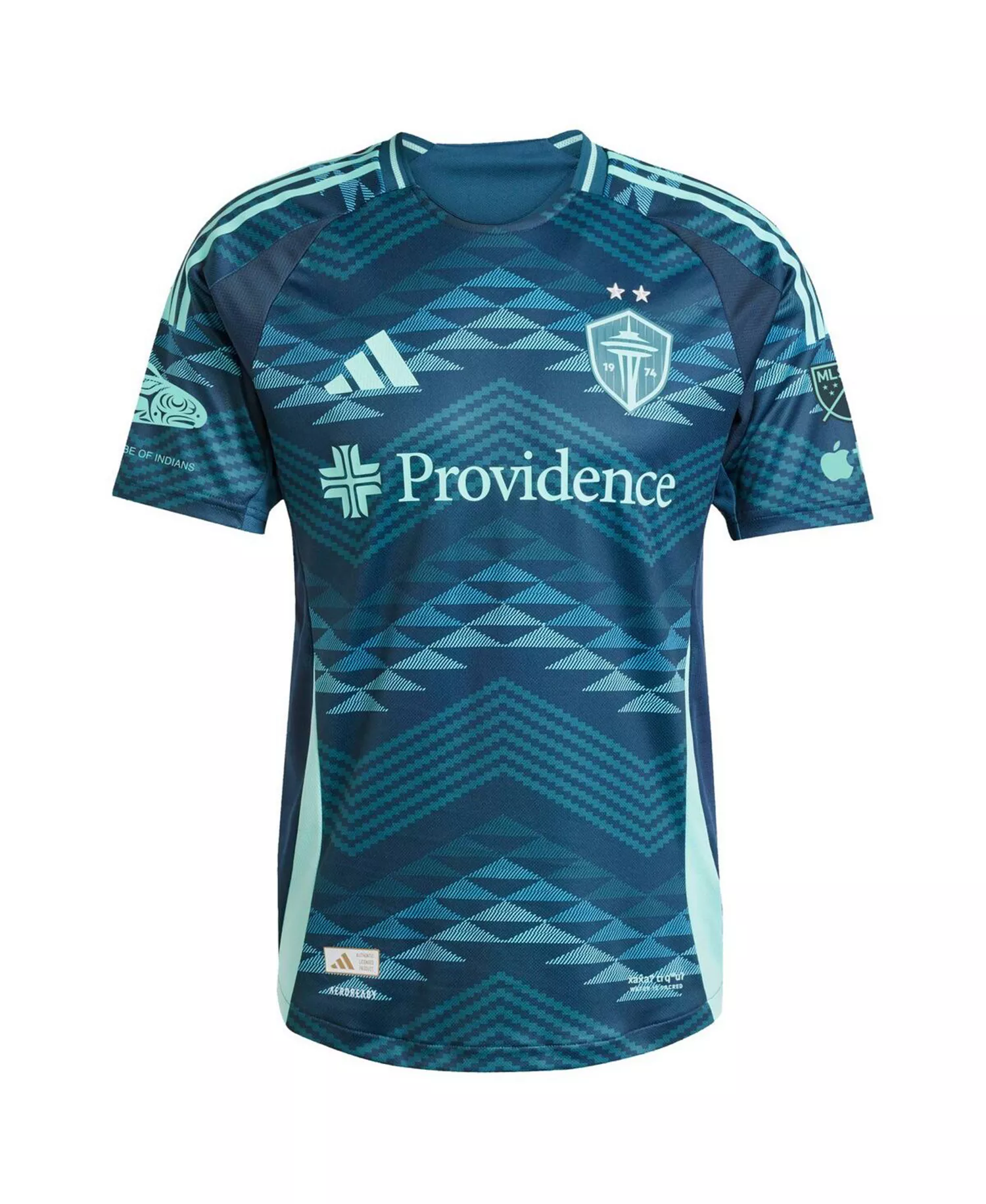Men's Albert Rusnak Blue Seattle Sounders FC 2025 The Salish Sea Kit Authentic Player Jersey - Blue - 2XL