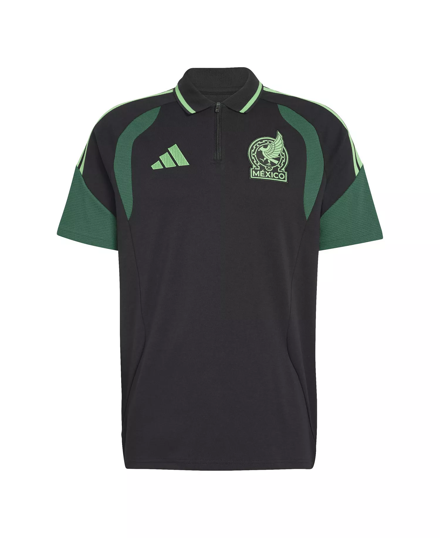 Men's Black Mexico National Team 2026 World Cup Tiro Polo Shirt - Black - M