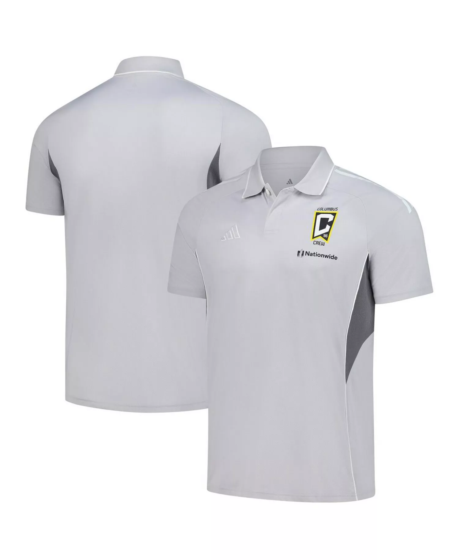 Men's Silver Columbus Crew 2025 Training Polo Shirt - Silver - L