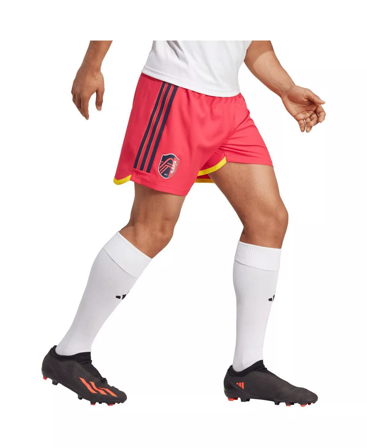 Men's Red St. Louis City SC 2023 Home AEROREADY Authentic Shorts - Red - L