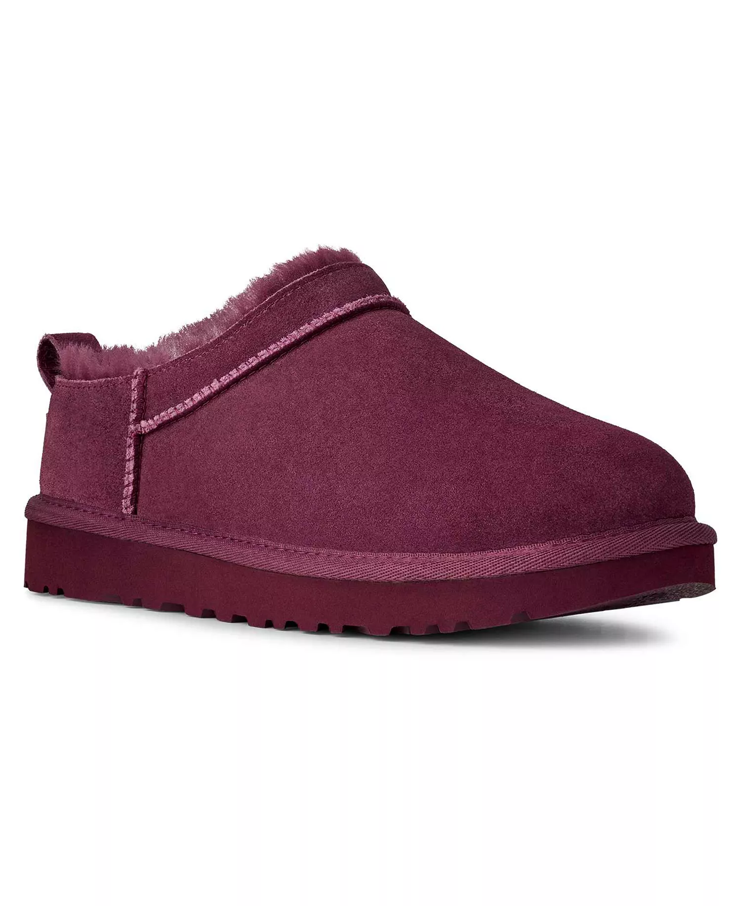 UGG Women's Classic Micro Pull Tab Booties - Burnt Magenta - 5M