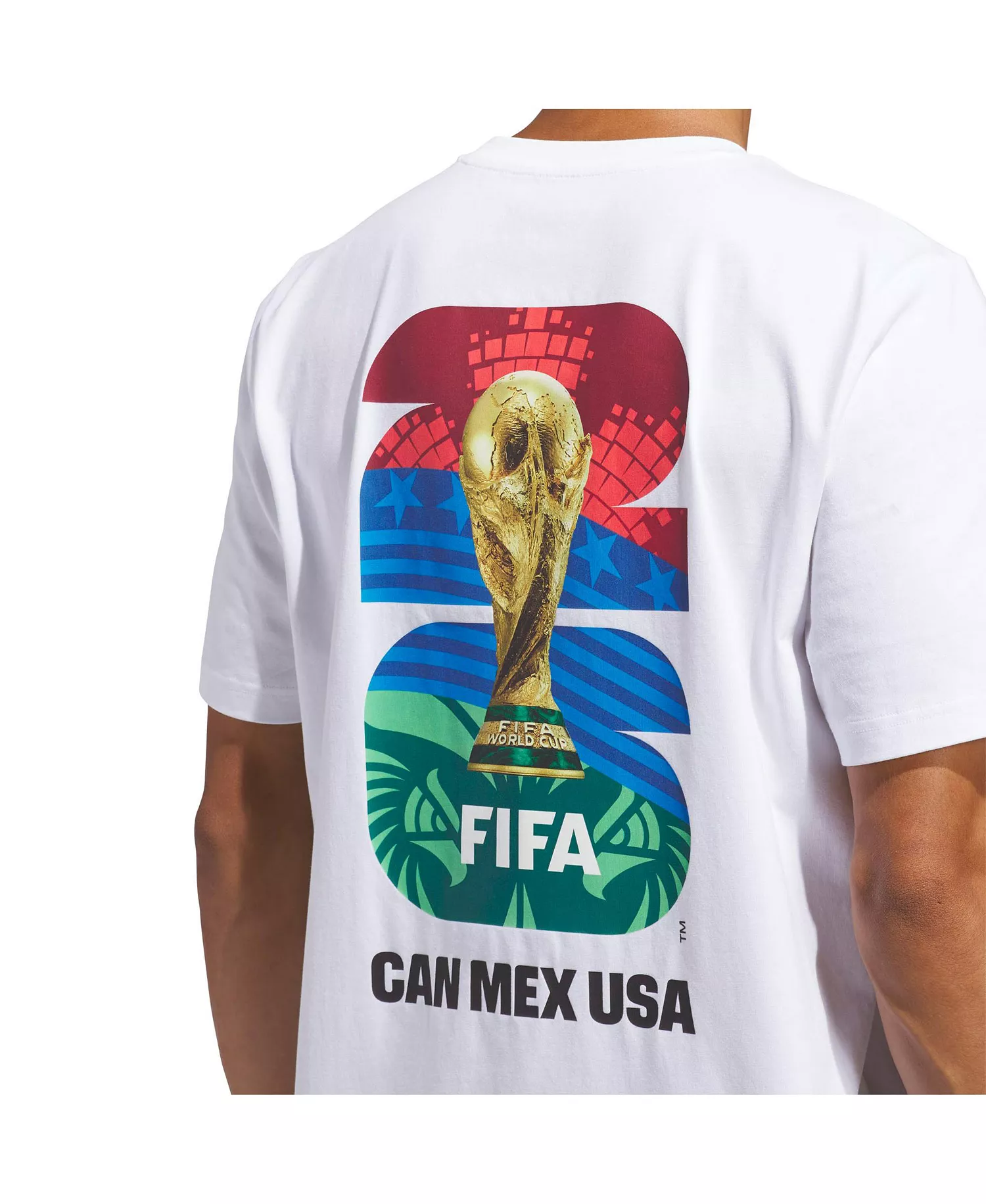 Men's White 2026 FIFA World Cup Match Ball T-Shirt - White - 3XL