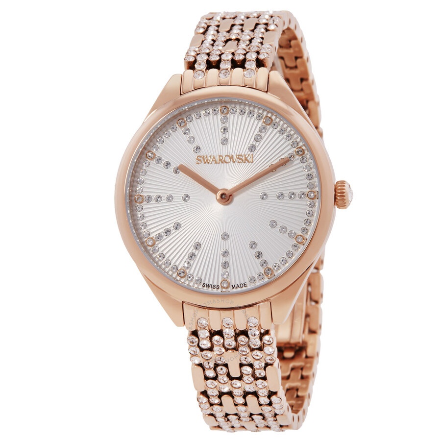 Swarovski Attract Quartz Crystal Silver Dial Ladies Watch