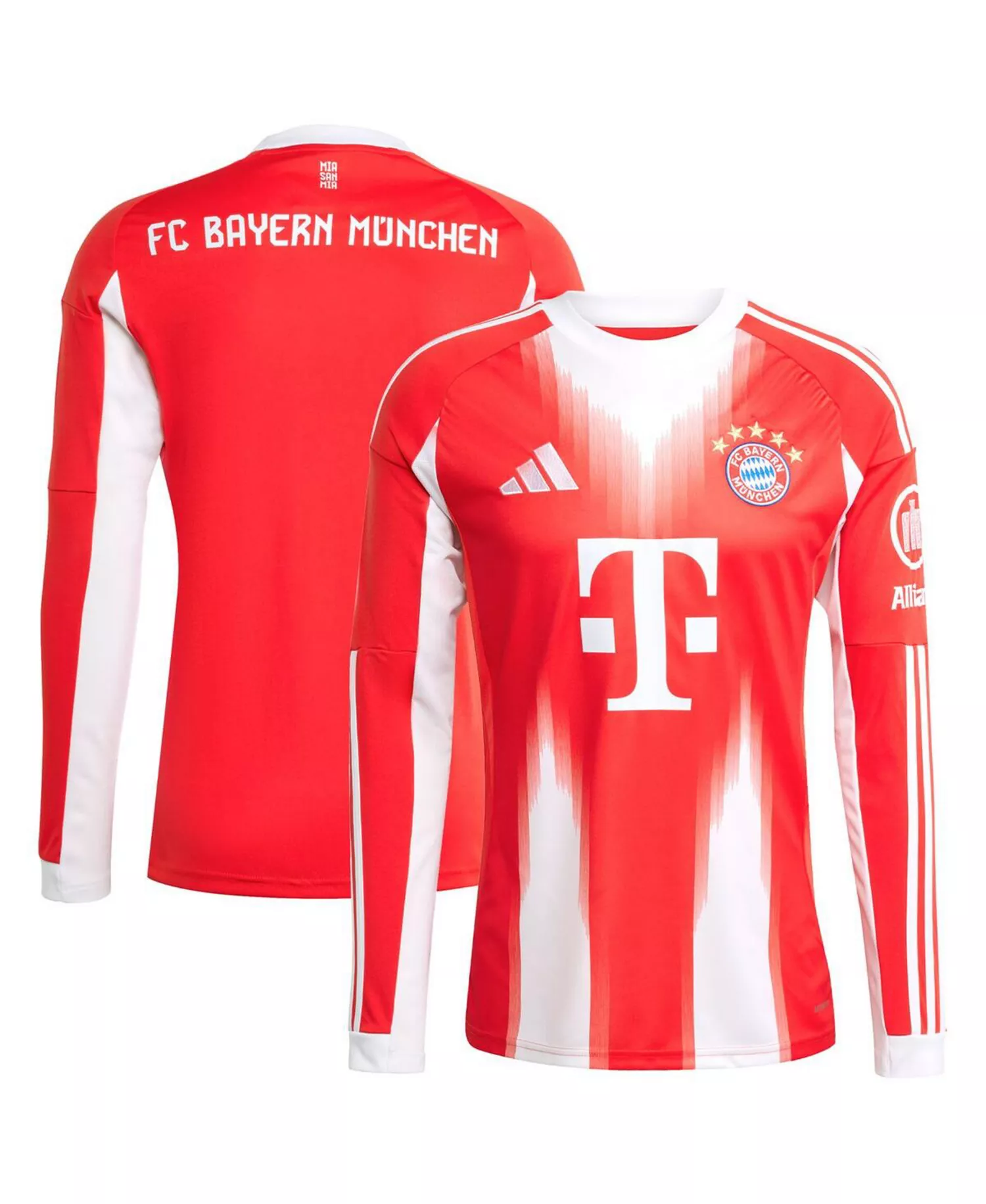 Men's Red Bayern Munich 2025/26 Home Replica Long Sleeve Jersey - Red - L