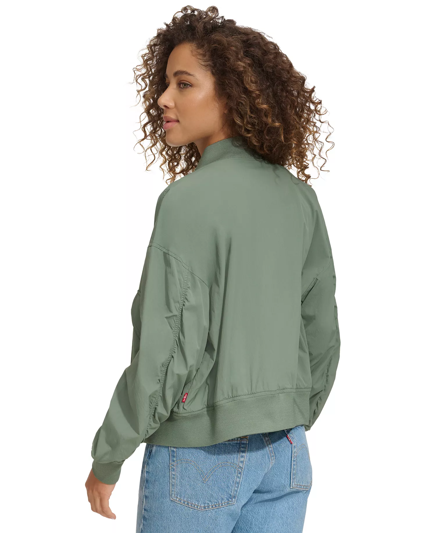 Women's Lightweight Techy Bomber Jacket - Dk Forest - L