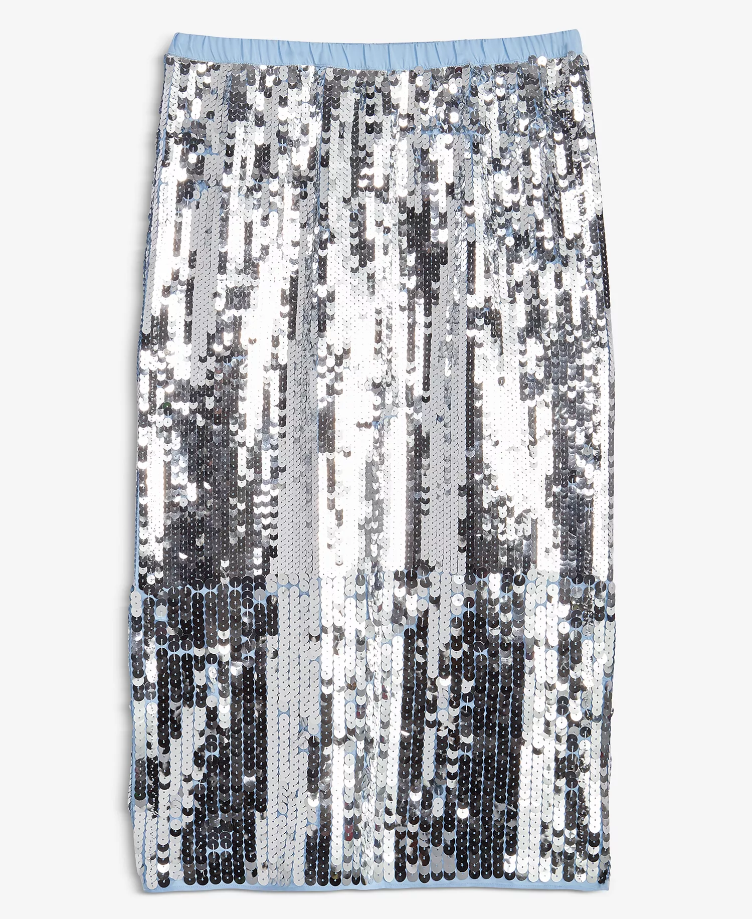 Women's Sequin Skirt, Macy's Exclusive - Shiny Silv - L