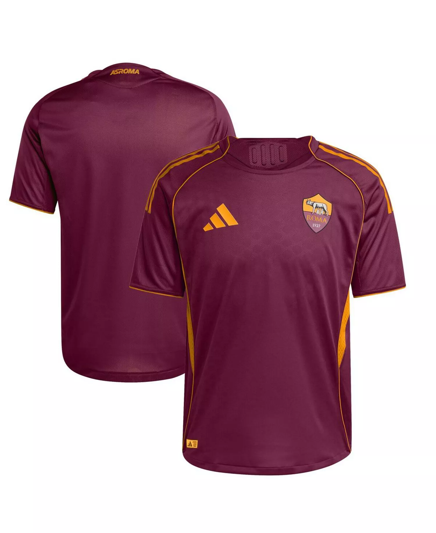 Men's Red AS Roma 2025/26 Home Authentic Jersey - Red - 2XL