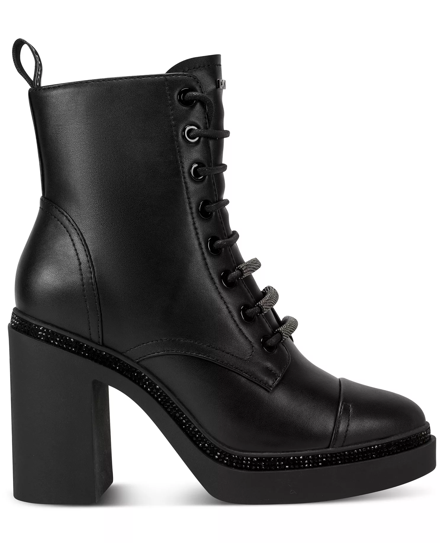 Women's Zippered Platform Heel Boots - Black - 11M